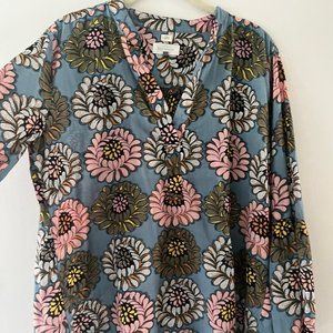 Loft floral bell sleeve top